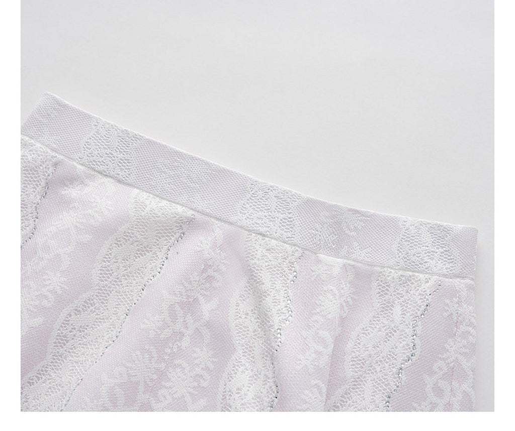 Lilac Mist Lace Halter Knit Co-Ord