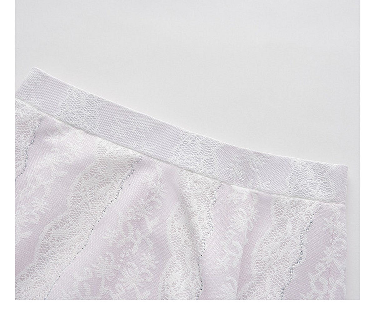 Lilac Mist Lace Halter Knit Co-Ord