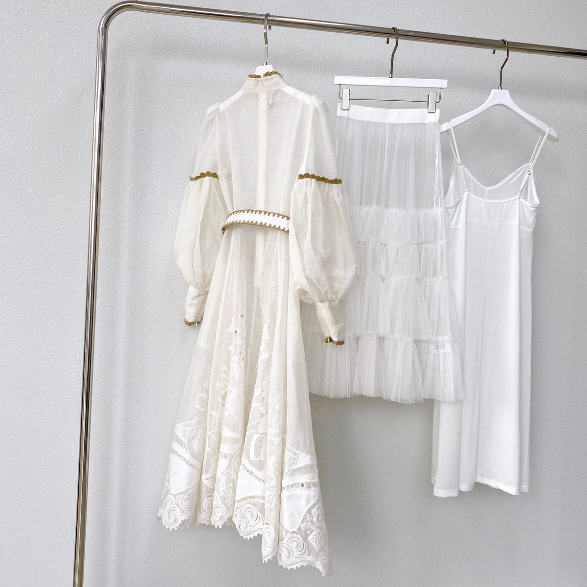 Island Vacation Embroidered Waist-Cinching Lapel Shirt Maxi Dress
