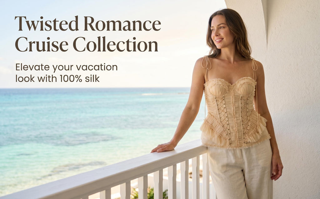 The Rebellion Frayed Corset in Cream