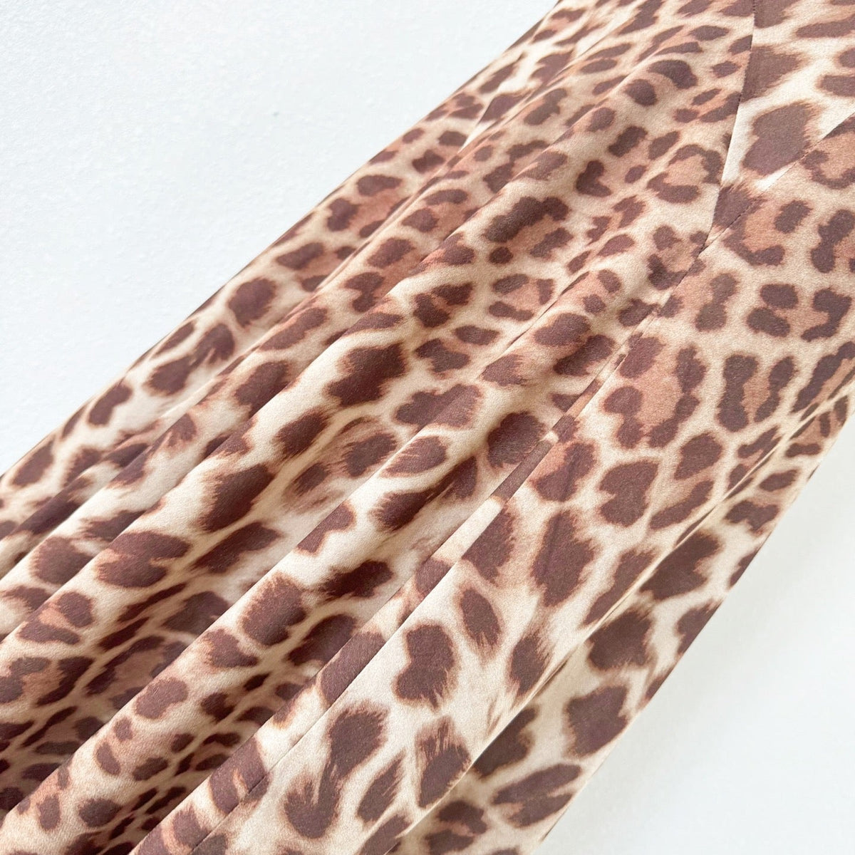 Brown Leopard Print V neck Two Piece Maxi Dress