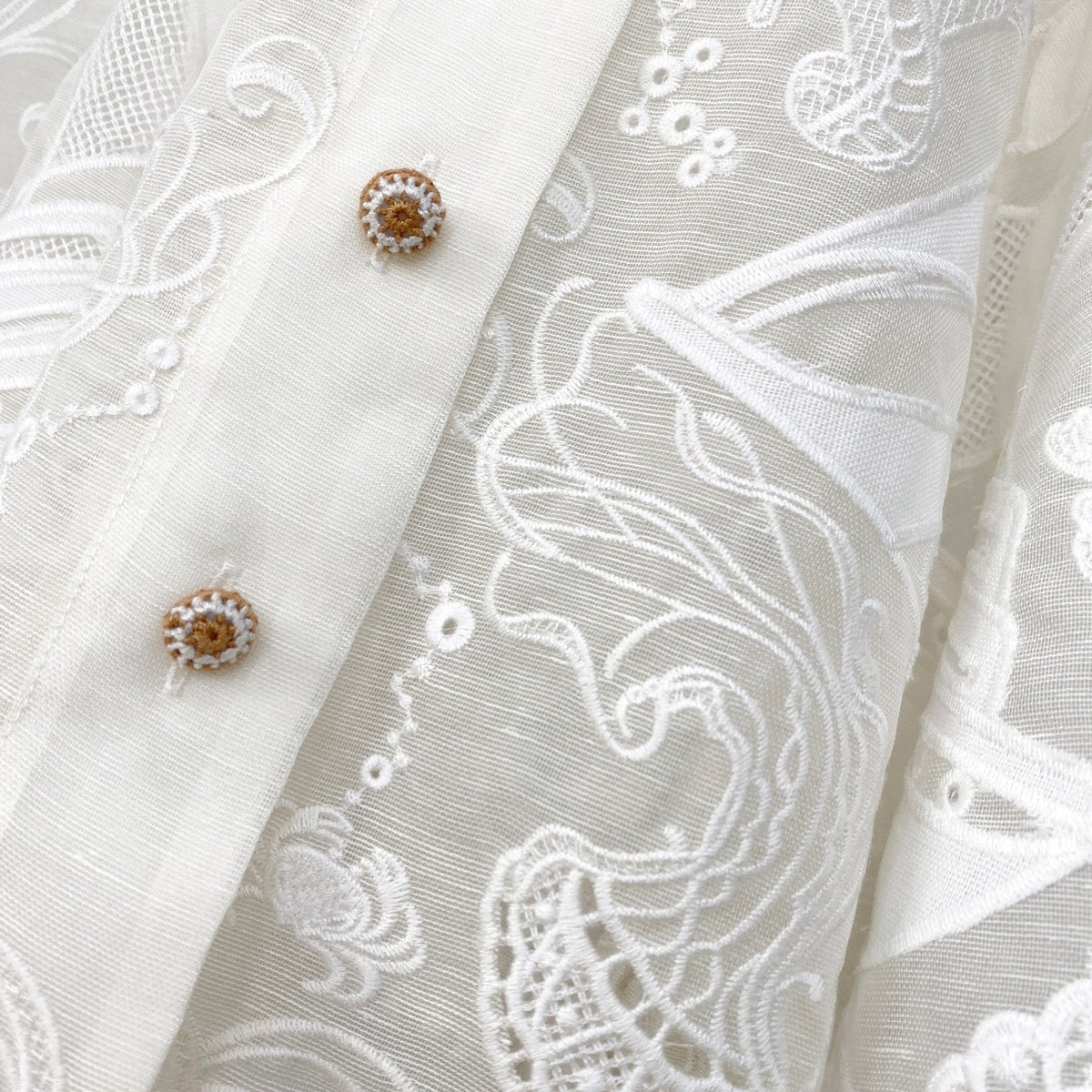 Island Vacation Embroidered Waist-Cinching Lapel Shirt Dress