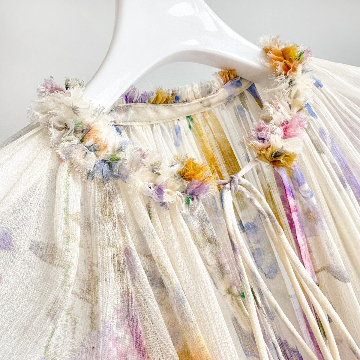 Ruffle Billow Blouse and Shorts Two-Piece Set in Cream Dahlia Collection  Kindred Spirit.