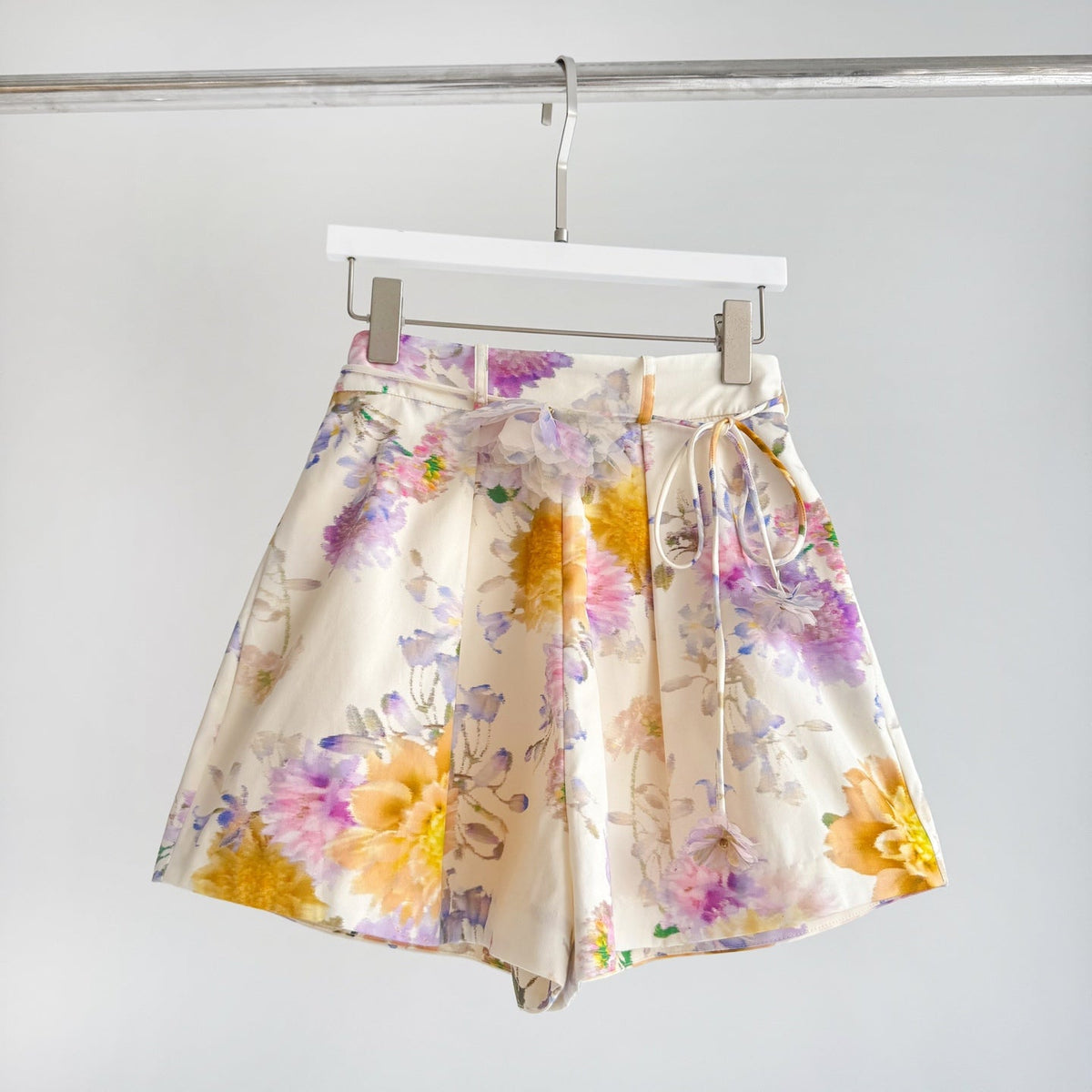 Ruffle Billow Blouse and Shorts Two-Piece Set in Cream Dahlia Collection  Kindred Spirit.