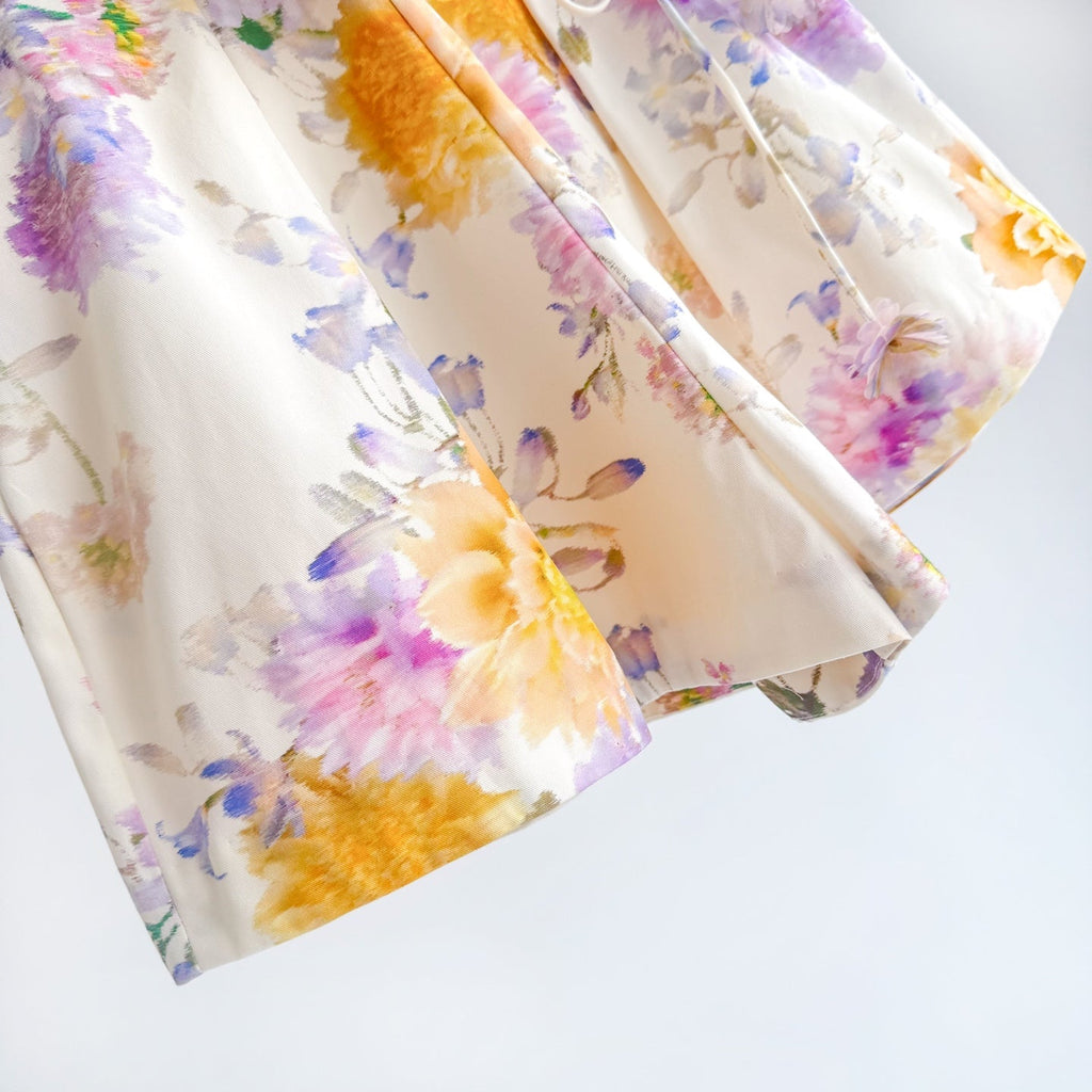 Ruffle Billow Blouse and Shorts Two-Piece Set in Cream Dahlia Collection  Kindred Spirit.