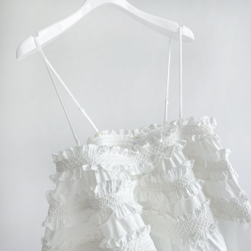 Alchemy Shirred Bandeau in Ivory