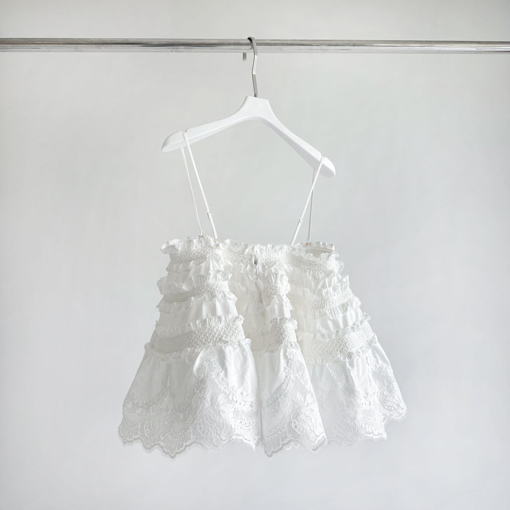Alchemy Shirred Bandeau in Ivory