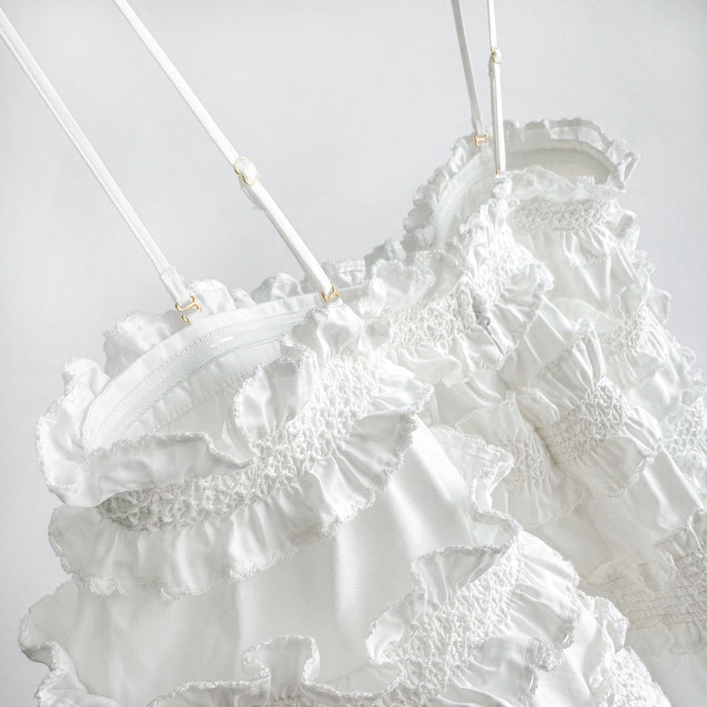 Alchemy Shirred Bandeau in Ivory