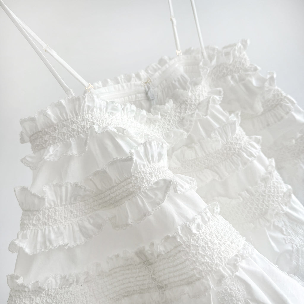Alchemy Shirred Bandeau in Ivory