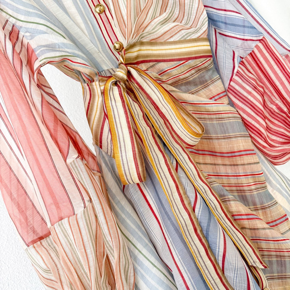 Rebellion Striped Mini Dress in Spliced Stripes