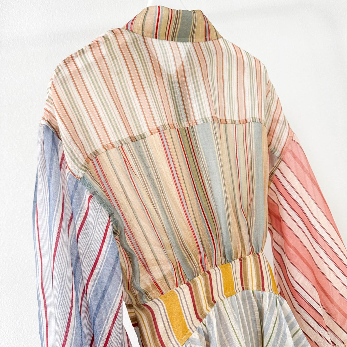 Rebellion Striped Mini Dress in Spliced Stripes