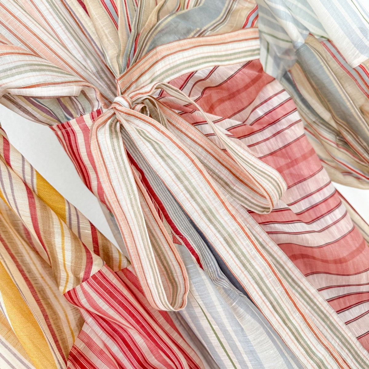Rebellion Striped Midi Dress in Spliced Stripes