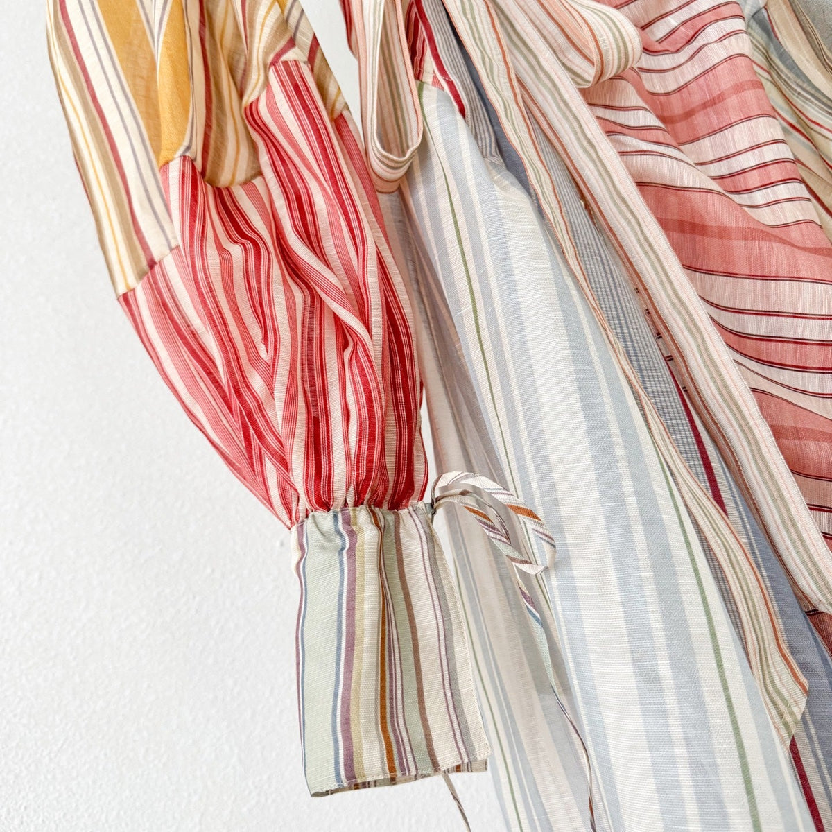 Rebellion Striped Midi Dress in Spliced Stripes