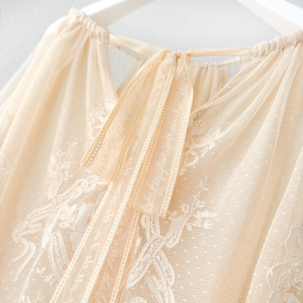 The Hypnotic Tiered Lace Blouse in Cream