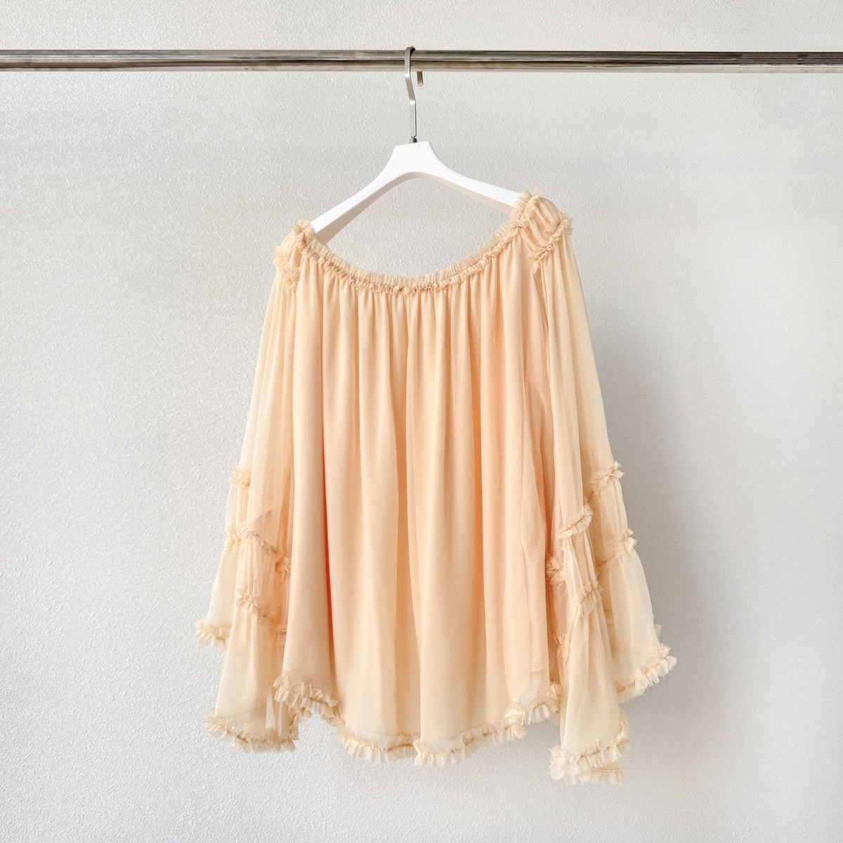 The Rebellion Fray Flutter Blouse in CreamThe Rebellion Fray Flutter Blouse in Cream
