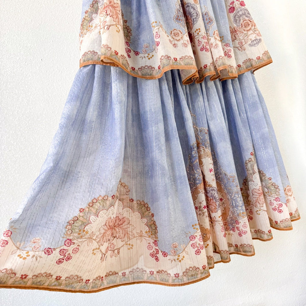 Mediterranean Holiday Floral Paisley Camisole Maxi Dress
