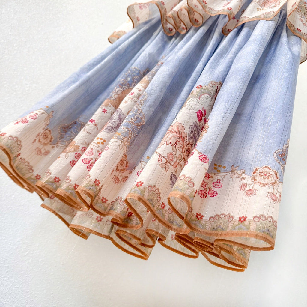 Mediterranean Holiday Floral Paisley Camisole Maxi Dress