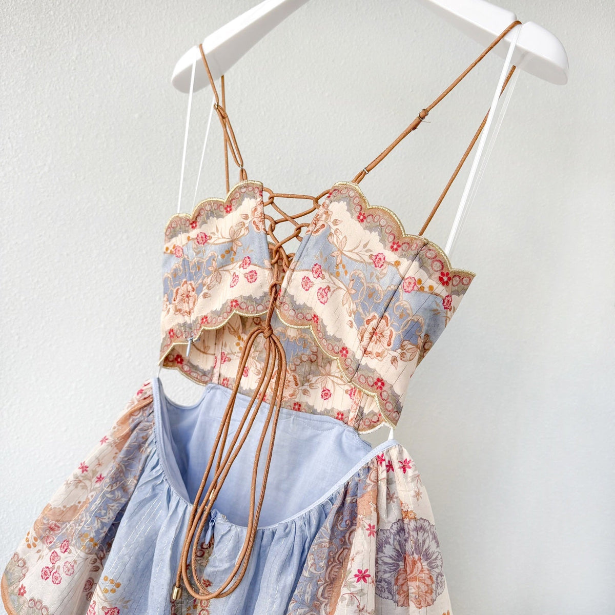 Mediterranean Holiday Floral Paisley Camisole Maxi Dress
