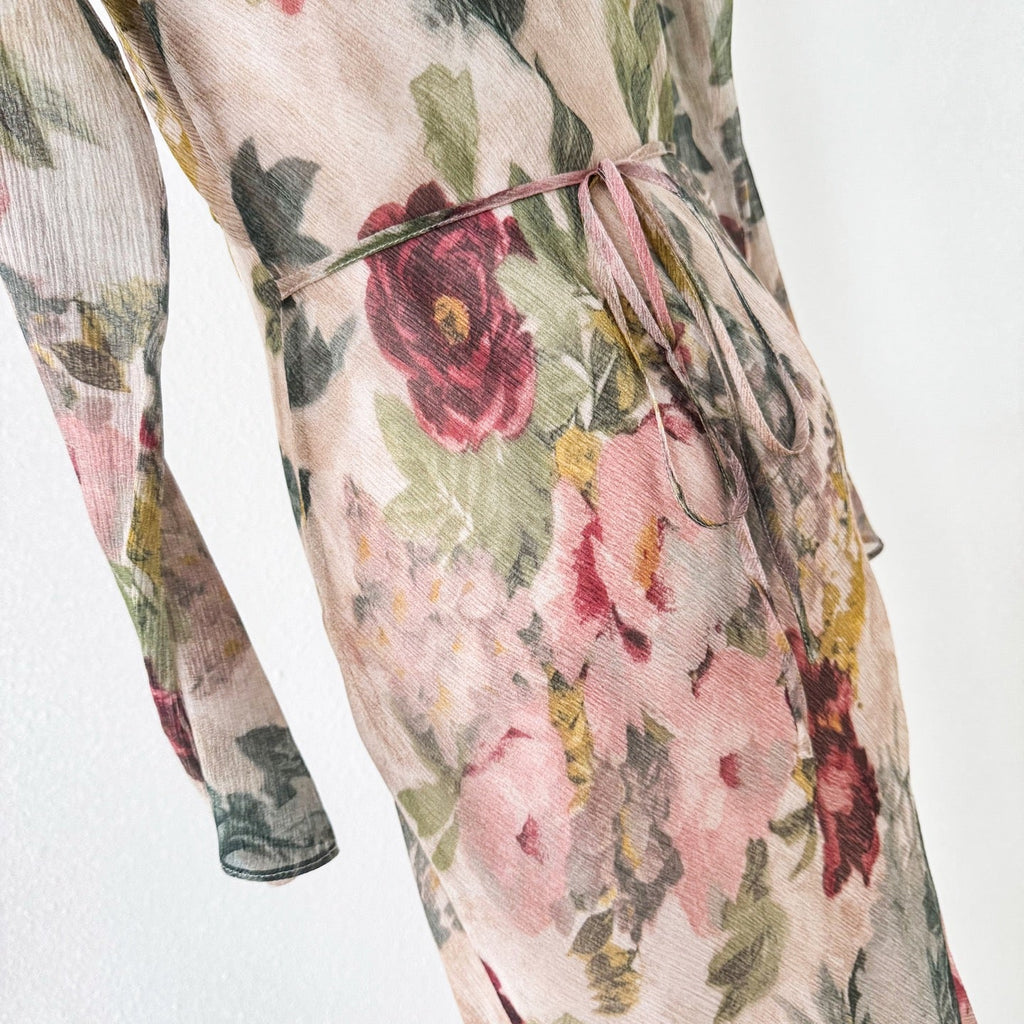 The Inka Floral Print Square Neck Bohemian Maxi Dress