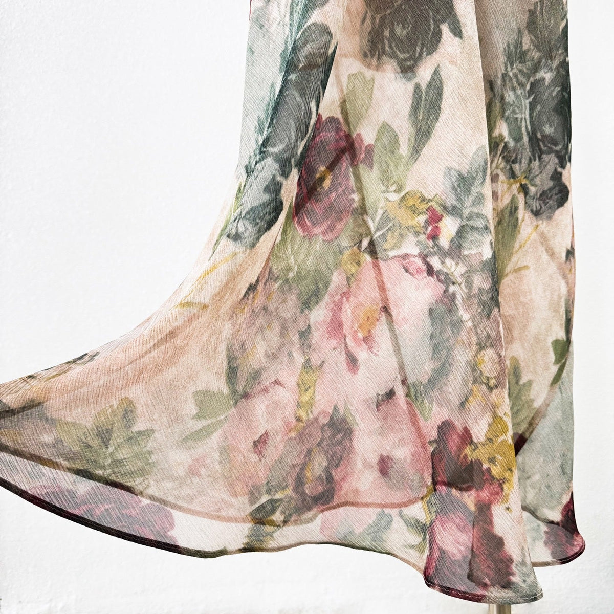 The Inka Floral Print Square Neck Bohemian Maxi Dress