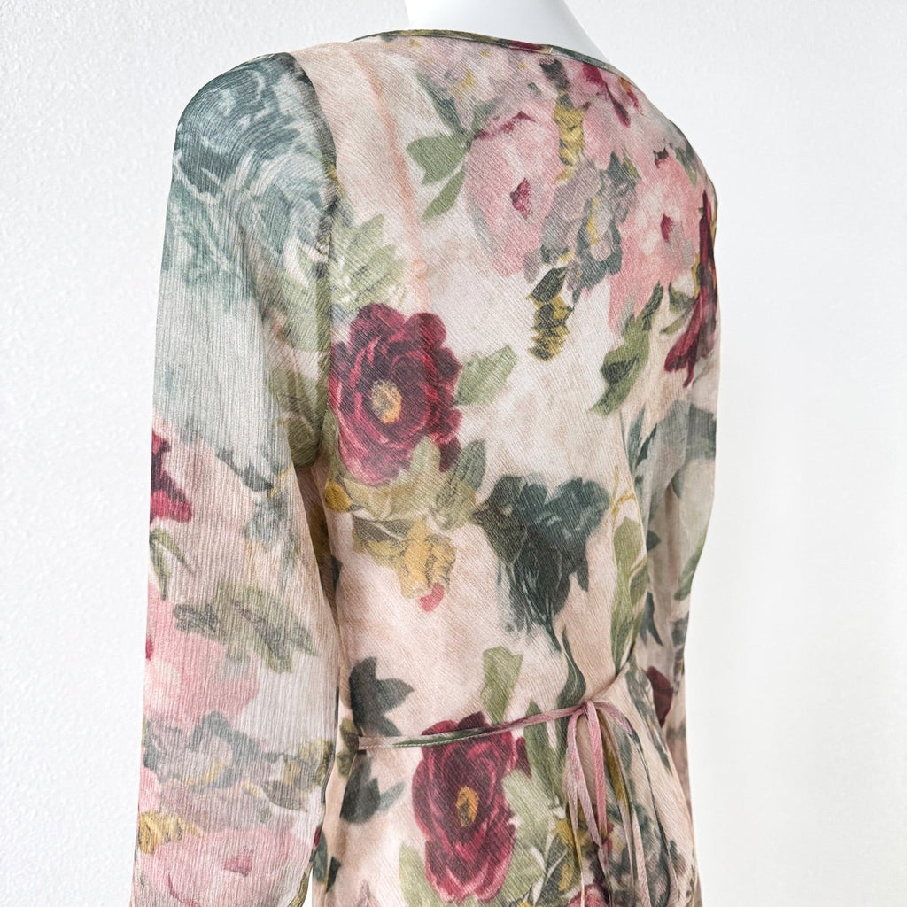 The Inka Floral Print Square Neck Bohemian Maxi Dress