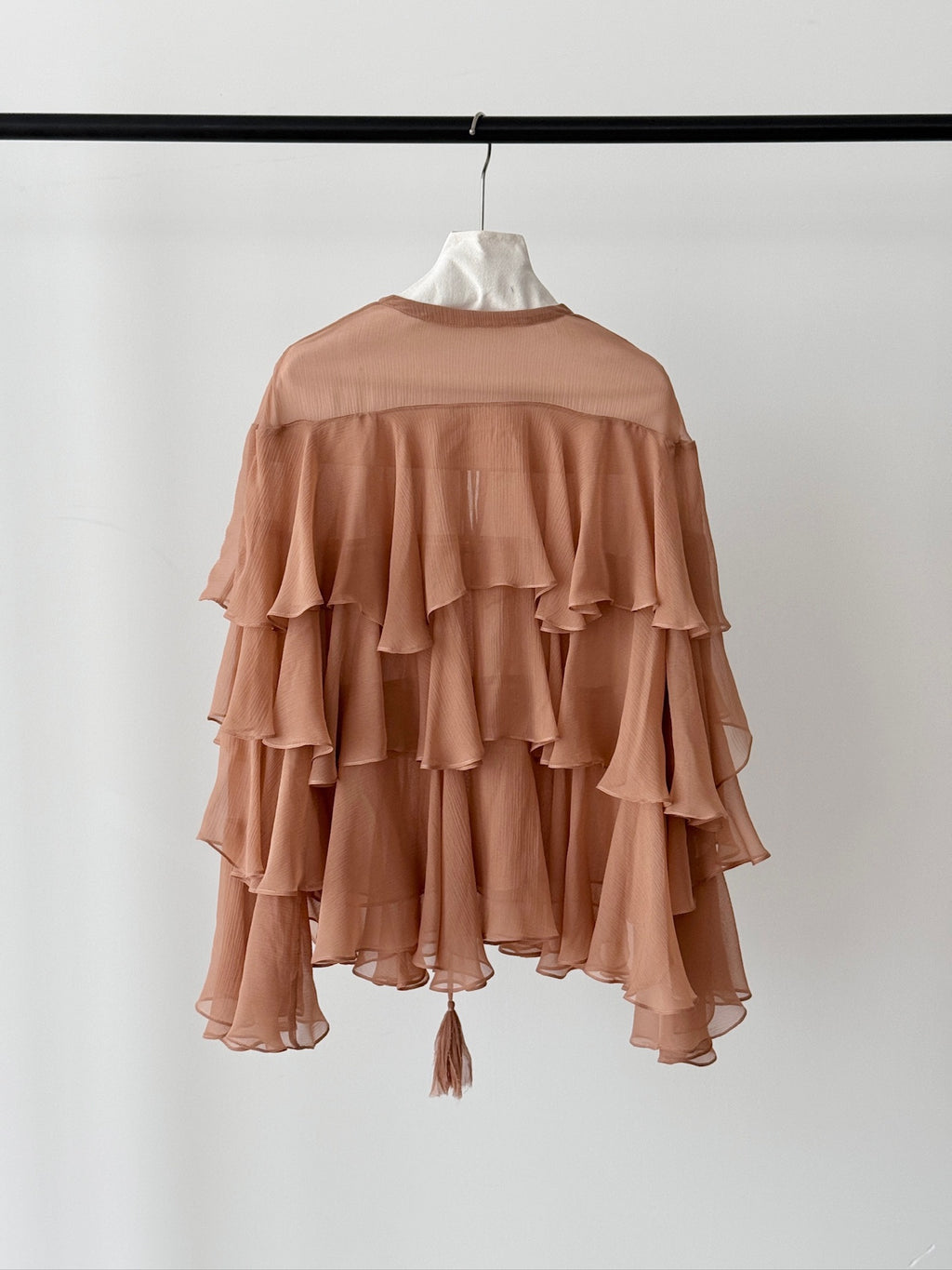 Silk Ruffle Blouse