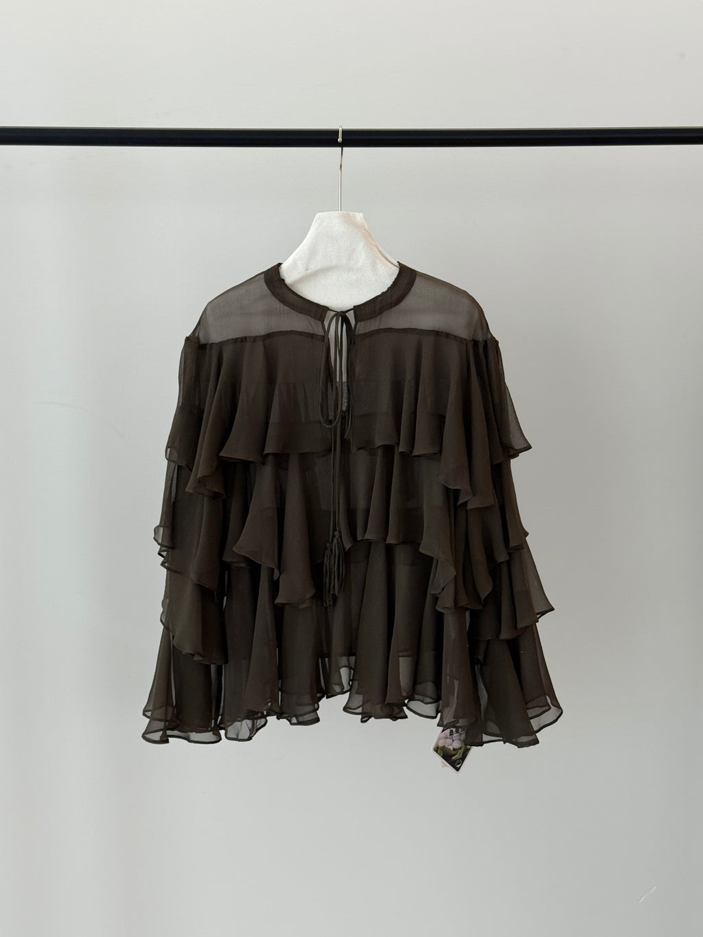 Silk Ruffle Blouse