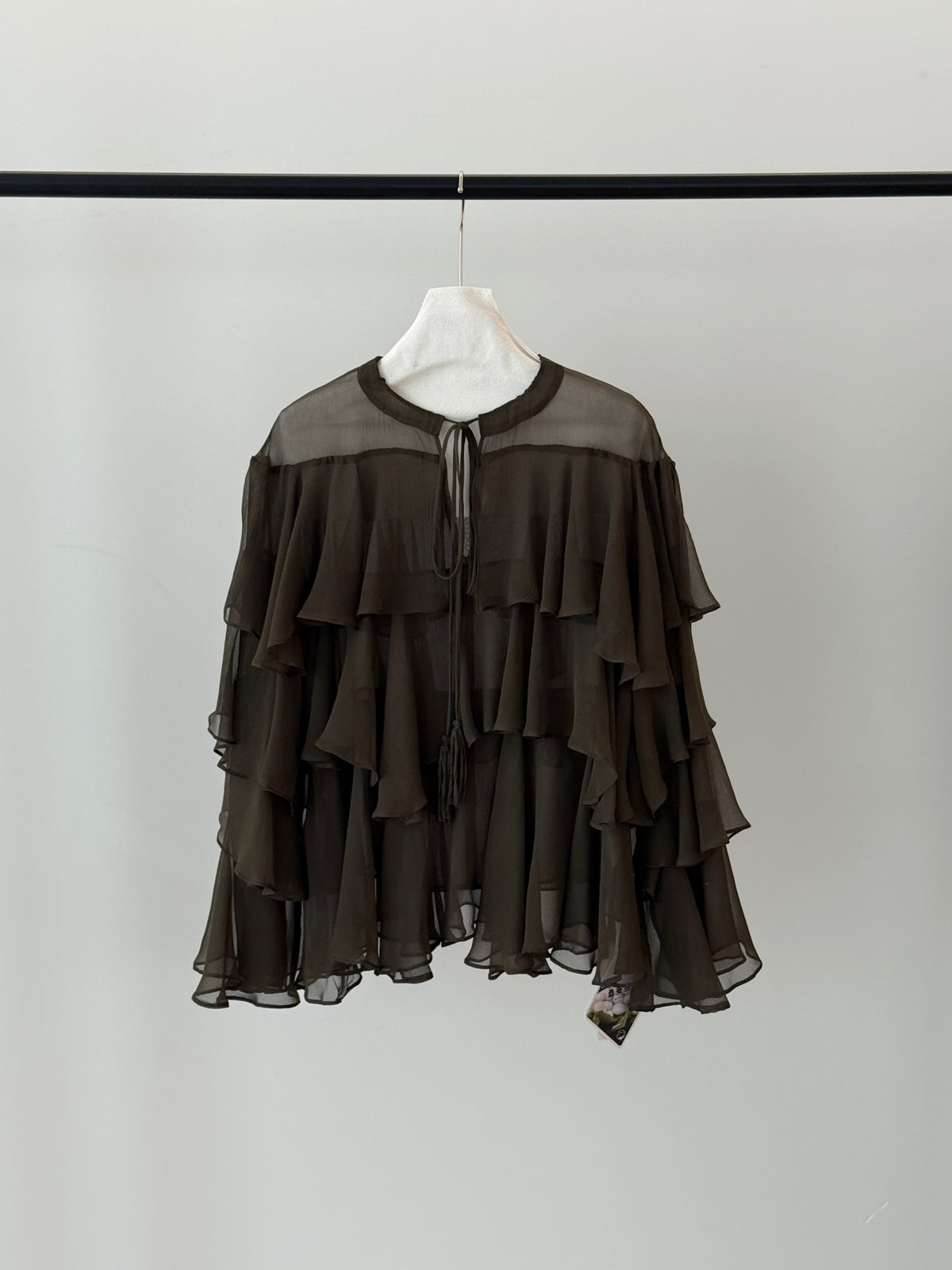 Silk Ruffle Blouse