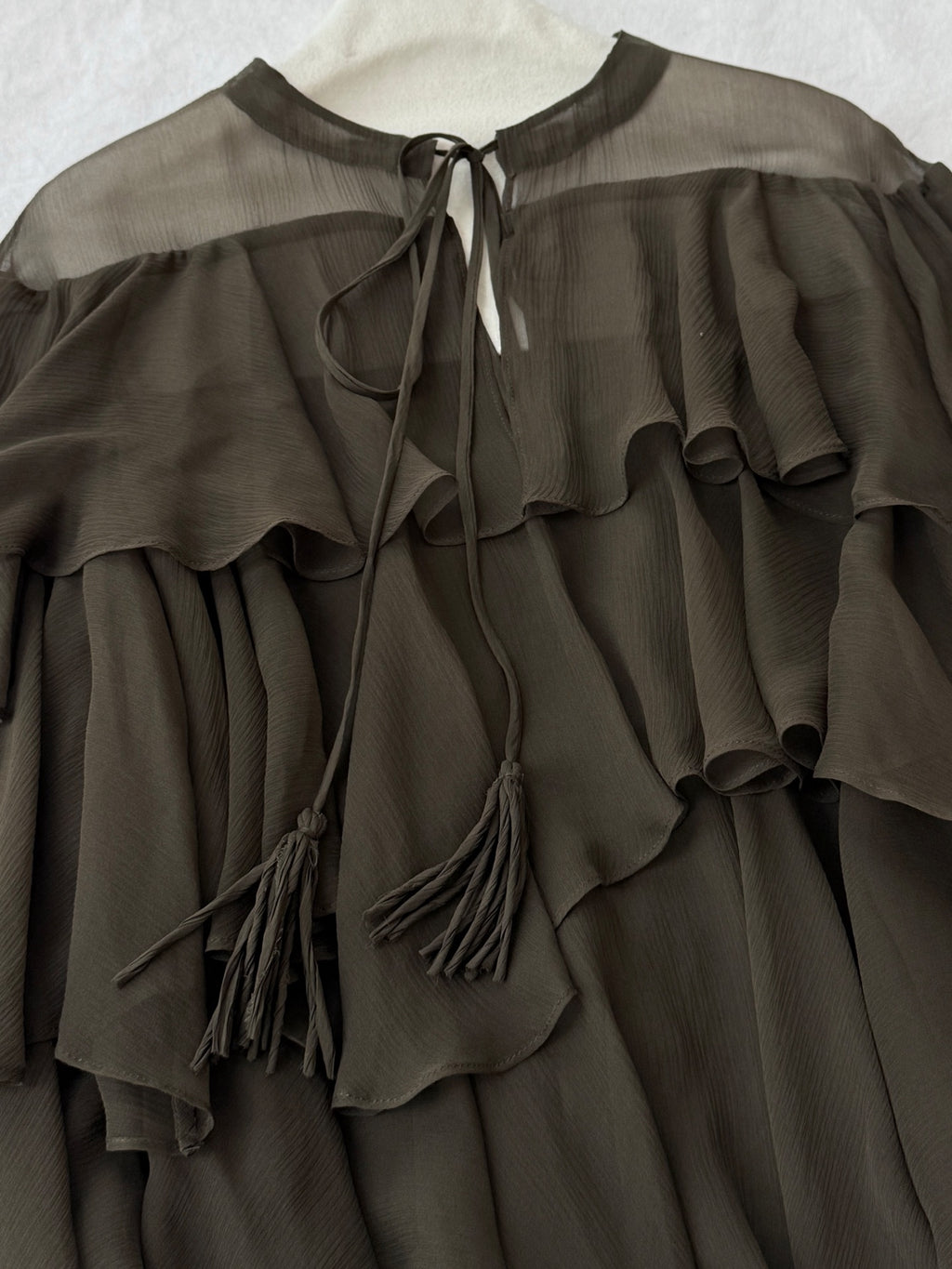 Silk Ruffle Blouse