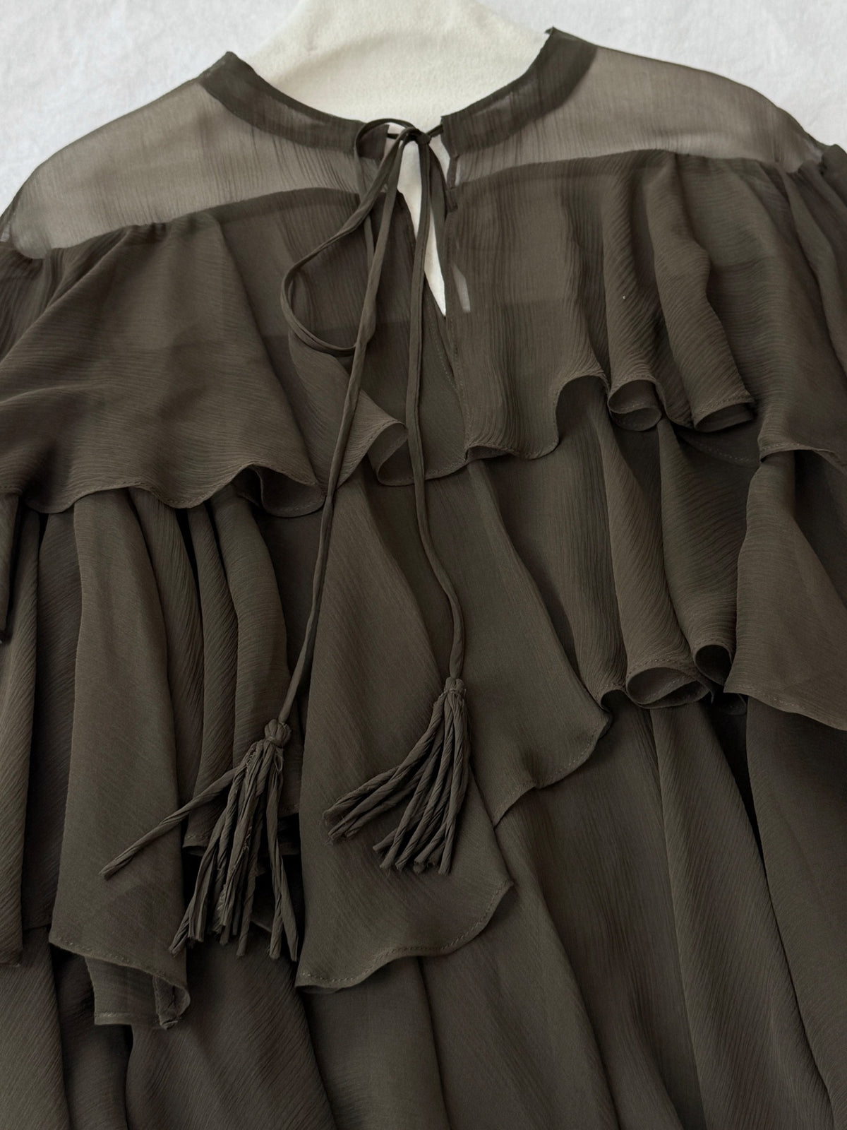 Silk Ruffle Blouse