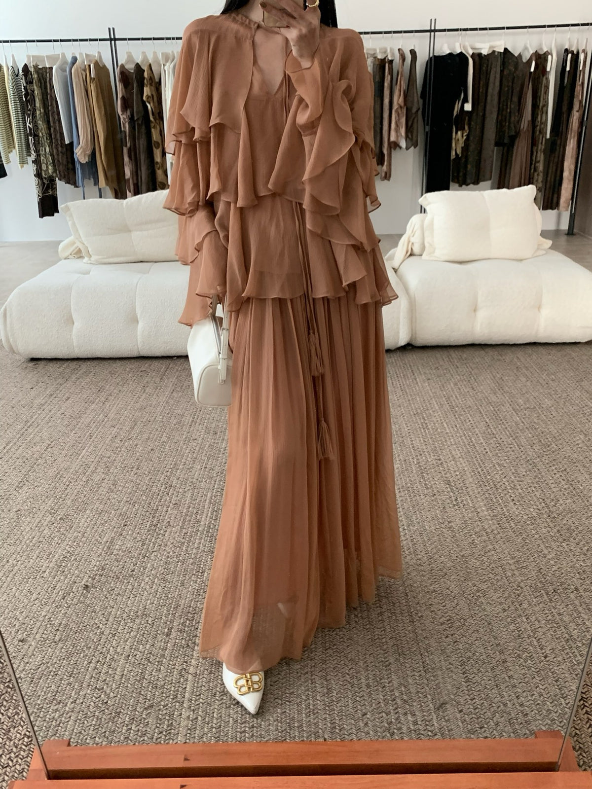 Silk Ruffle Blouse