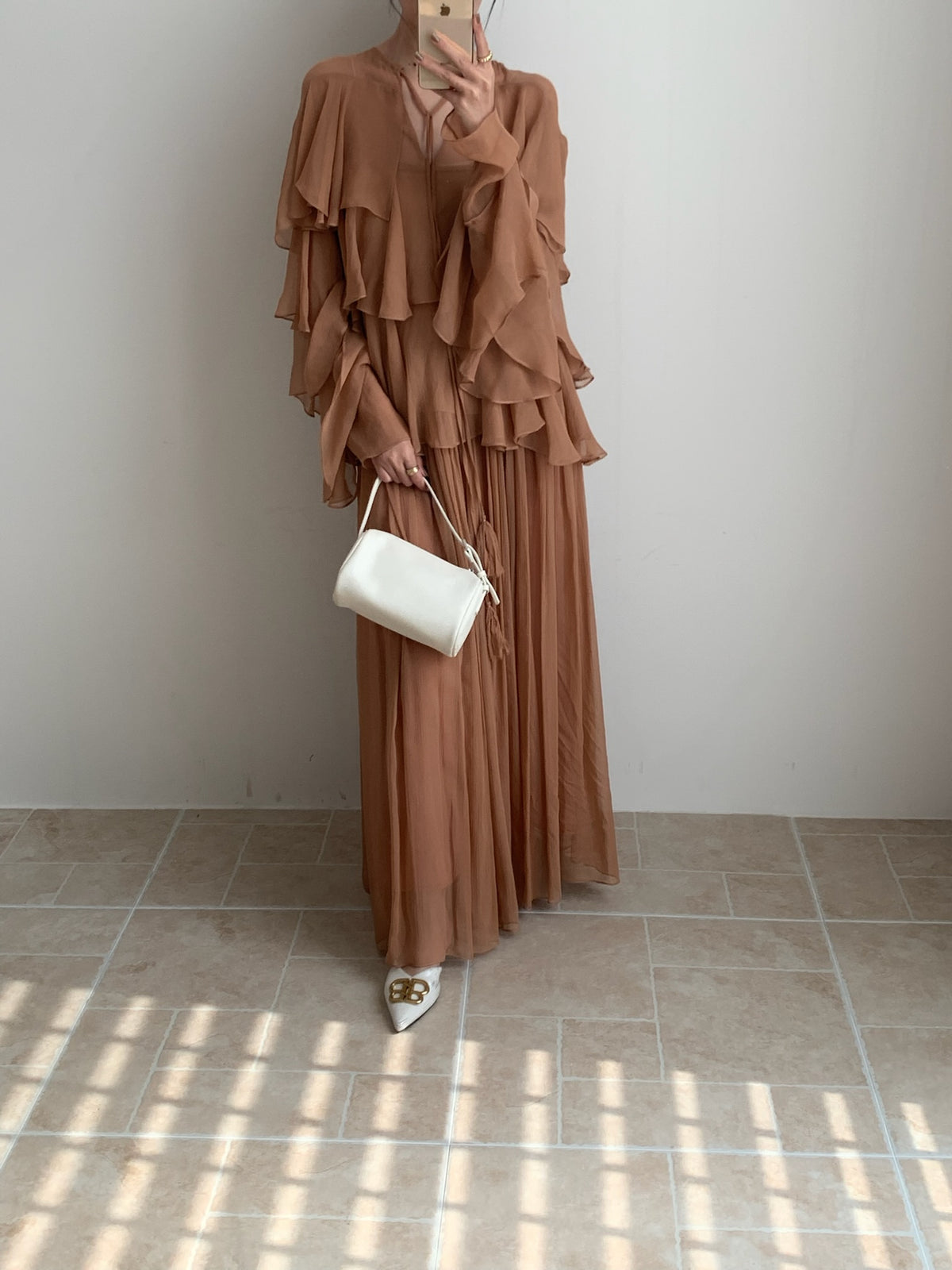 Silk Ruffle Blouse